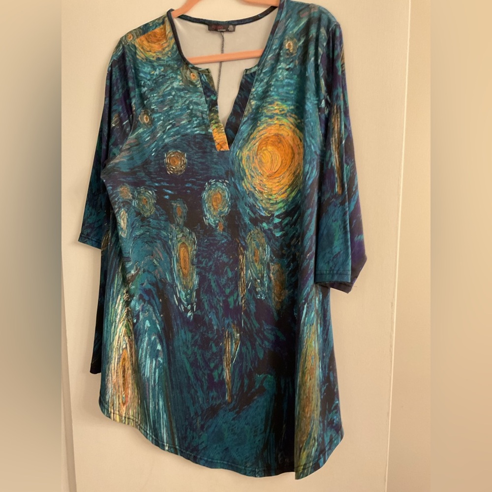 Artistic Multicolor Top